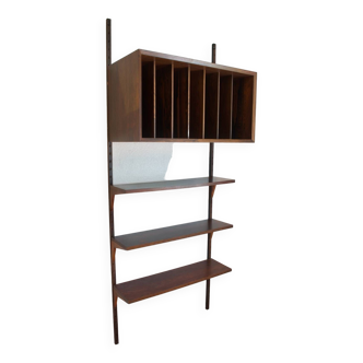Vintage Record Cabinet & Shelves By Poul Cadovius By CADO. 1969.