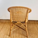 Vintage wicker armchair