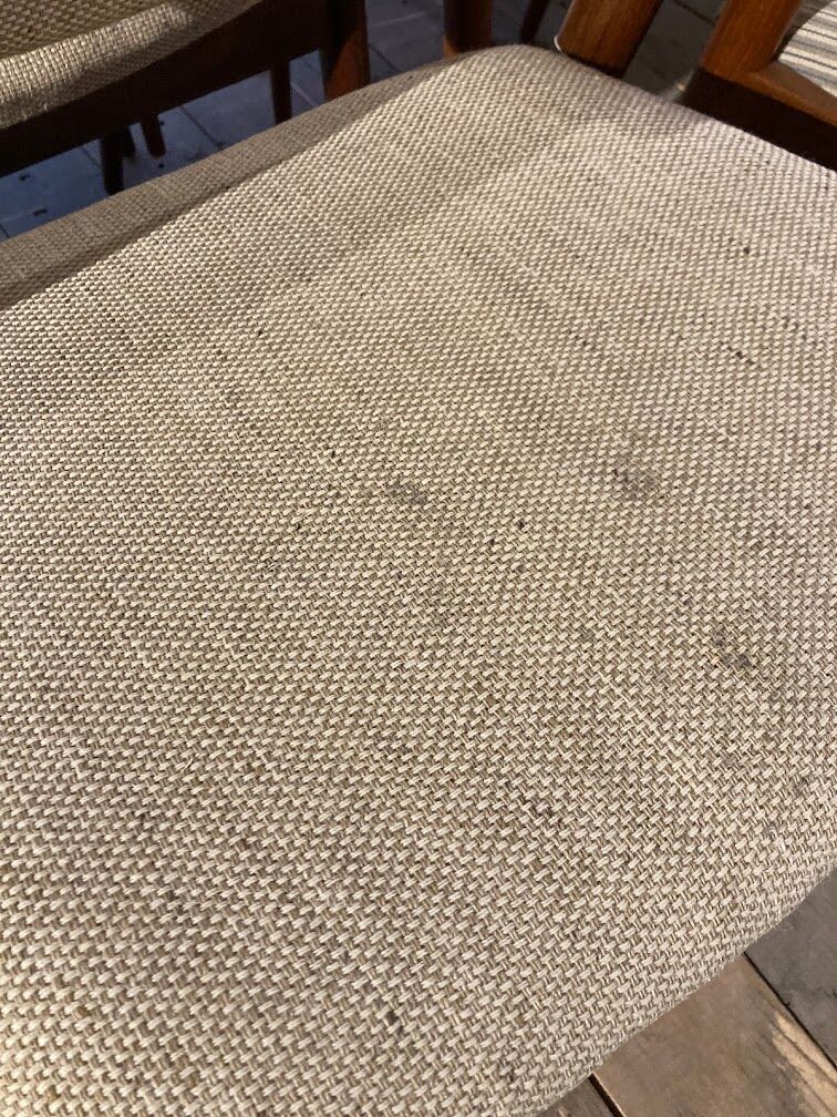 Model 42 teak dining chairs by Kai Kristiansen for Schou Andersen