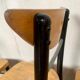 Series Set of 6 vintage bistro chairs in curved wood