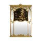 Large trumeau, or glazing bead mirror, Louis XV style. 1950s.