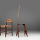 Industrial Wooden Stepladder, France ca. 1900