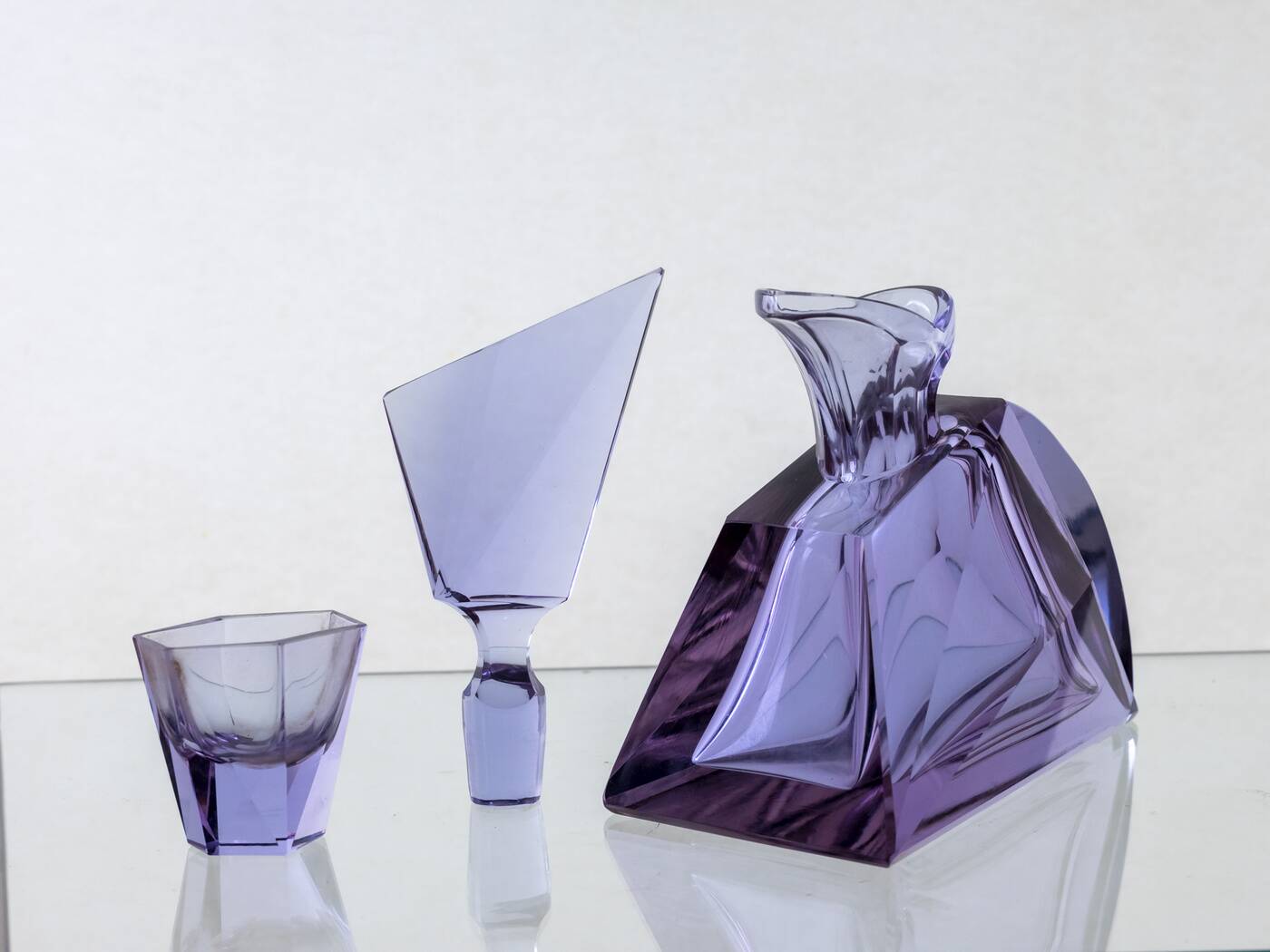Moser Liqueur Set, 1920s, Bohemia