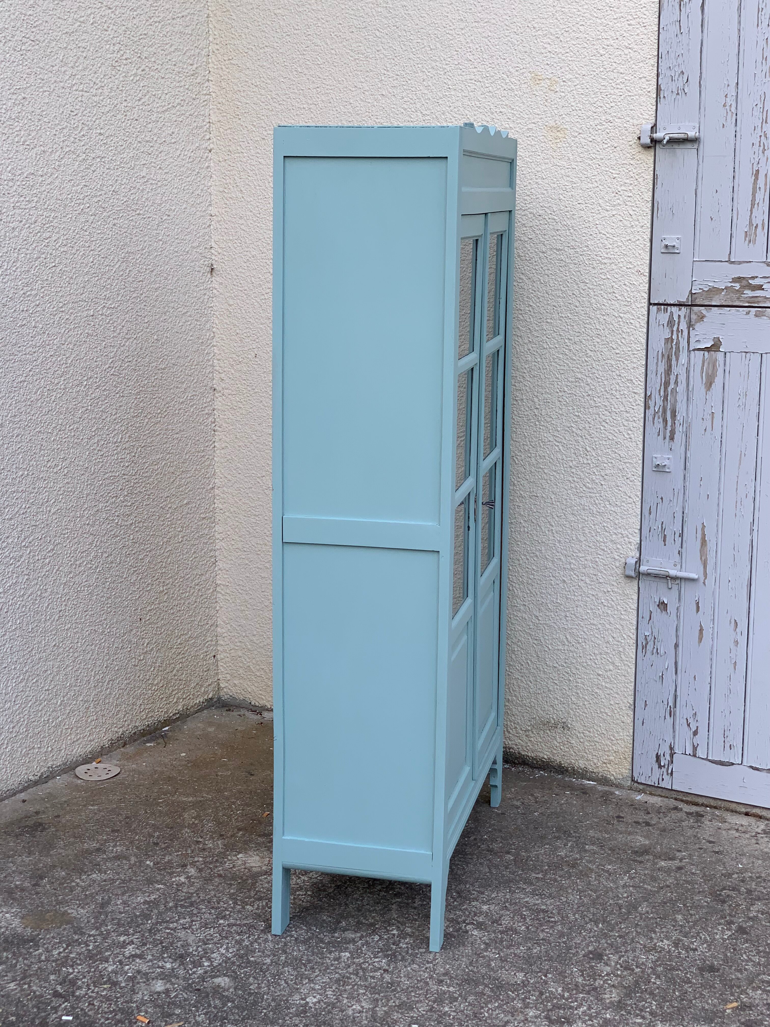 Parisian glass cabinet art deco 1940
