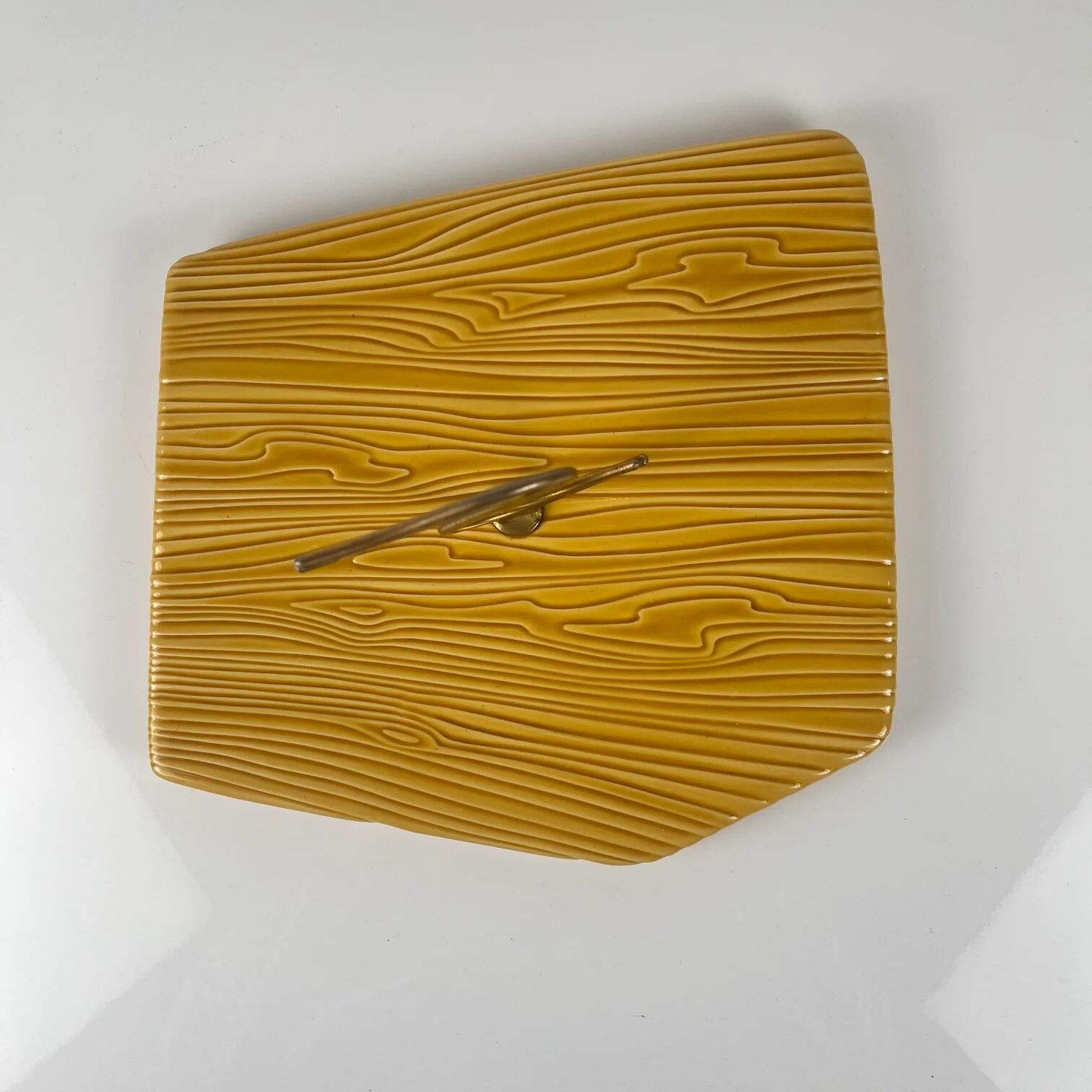 Plateau à fromage Vallauris, poignée canard, 1950/60