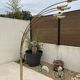 5-light gold floor lamp, 70s design
