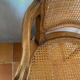 Louis XV style caned armchair