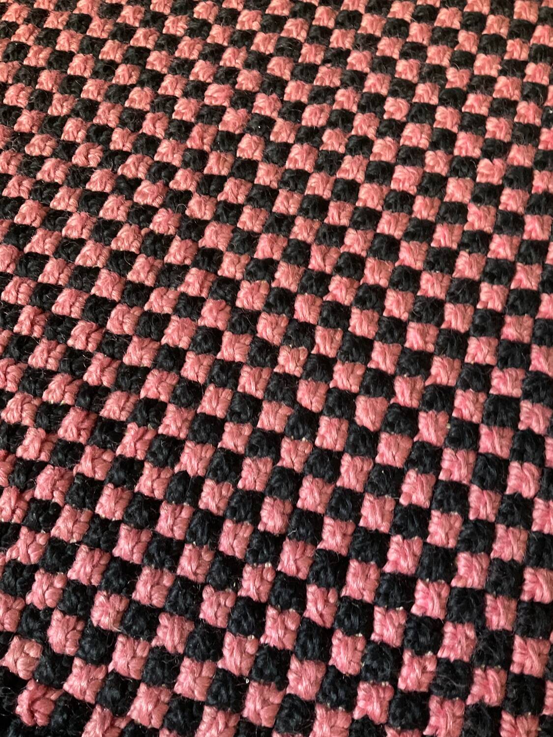 Vintage woven wool rug