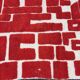 Handmade traditional pure wool rug, red, size 150 x 250 cm.