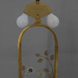 Crystal parrot table lamp, 1970s