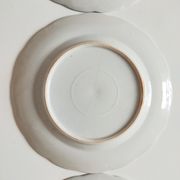 Set of 6 English porcelain dessert plates