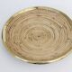 Round rattan and brass bowl, Italy 1970s, Gabriella Crespi style