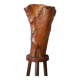Large contemporary design handcrafted wooden vase