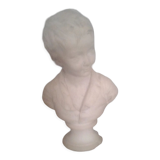 Boy bust in plaster