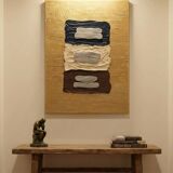 Silver Memory - Contemporary Textured Canvas Painting