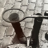 Broc on the pavement, Late twentieth century silver print