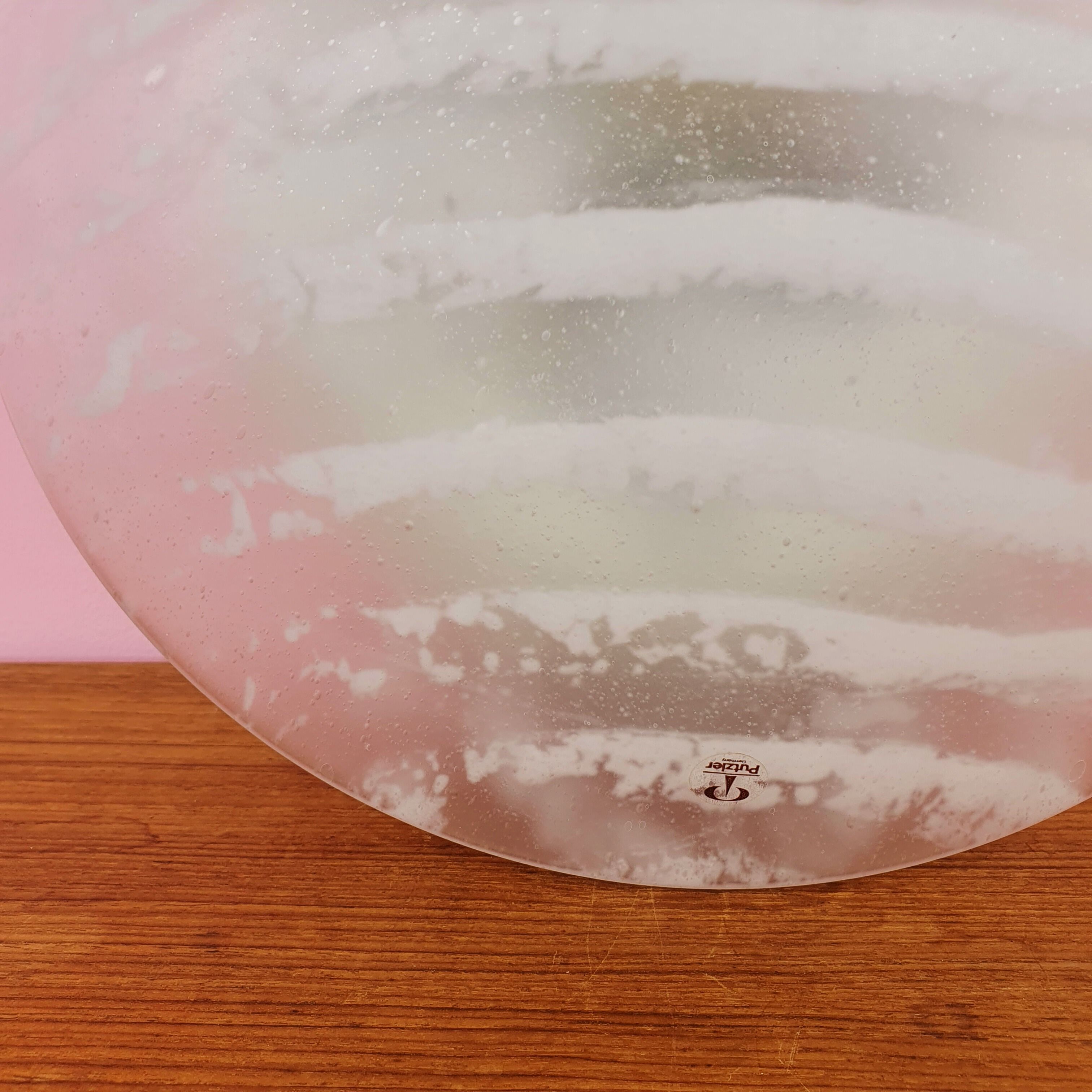 Mid-Century Zebra Flush Mount from Peill & Putzler, 1960s