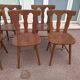 Lot 7 chaises de bistrot bois, année 70/80/90