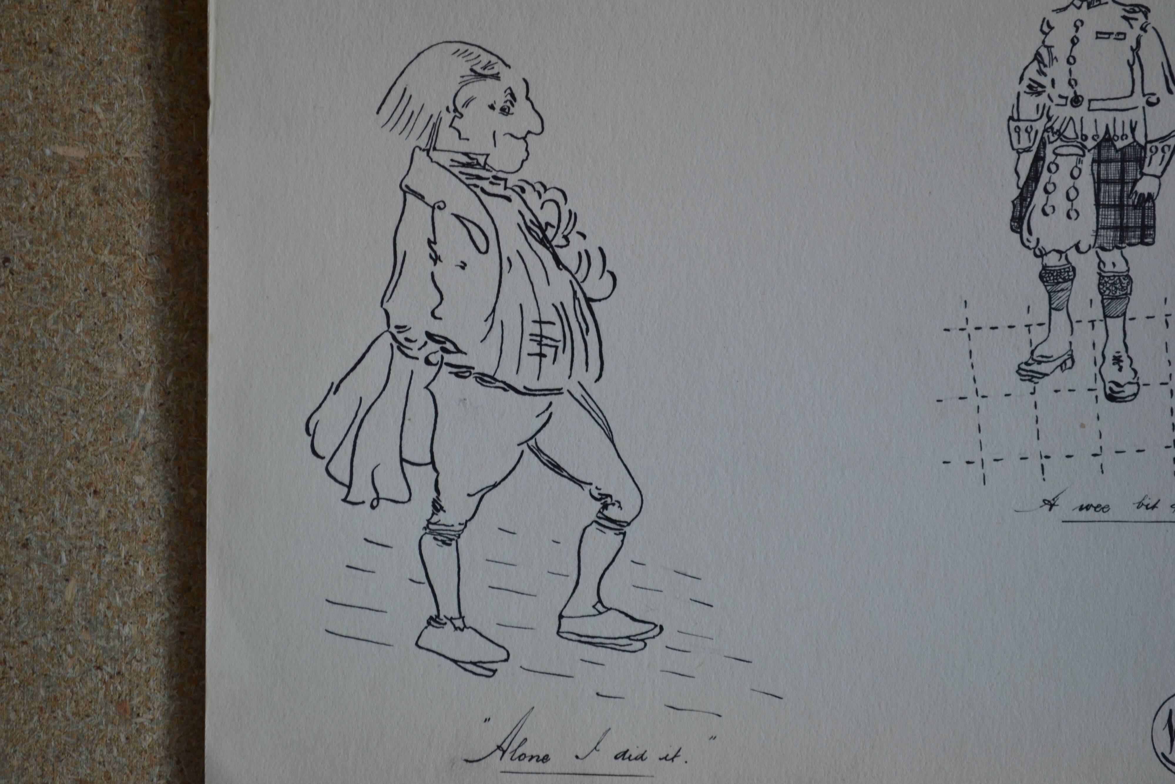 Dessin a l'encre de chine vers 1910