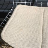 4 chrome Bertoia chairs with cushion