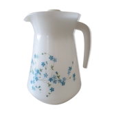 Pichet Arcopal myosotis années 70