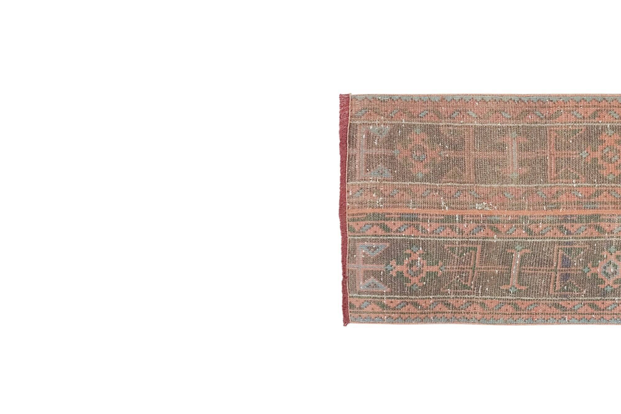 Vintage Turkish hallway rug 59x291 cm