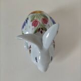 Rabbit earthenware hb henriot quimper