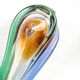 Mid-century modern vase, multicolour glass, designed by H. Mahanovska, Czechoslovakia, 1960s