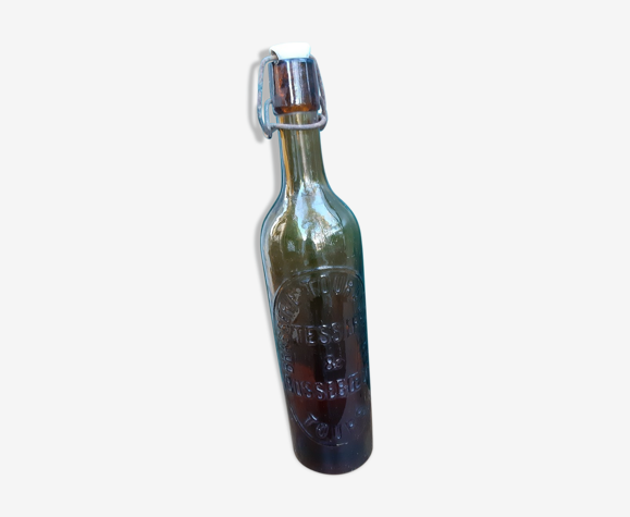 Bouteille de bière en verre de couleur ambre