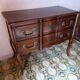 Small "crossbow" chest of drawers, Louis XV style, in walnut