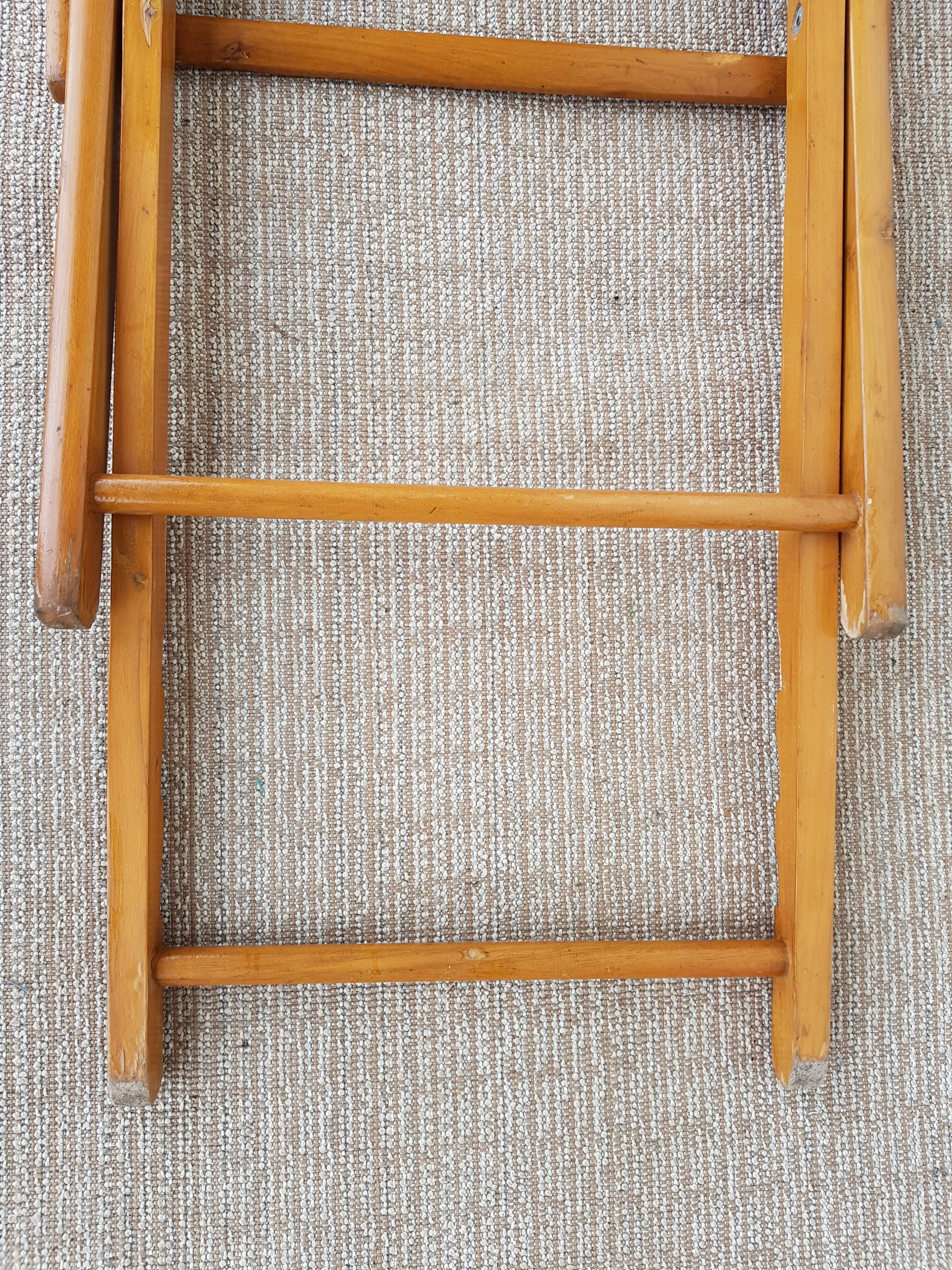 60s slatted sunbed lounger in 60s slats