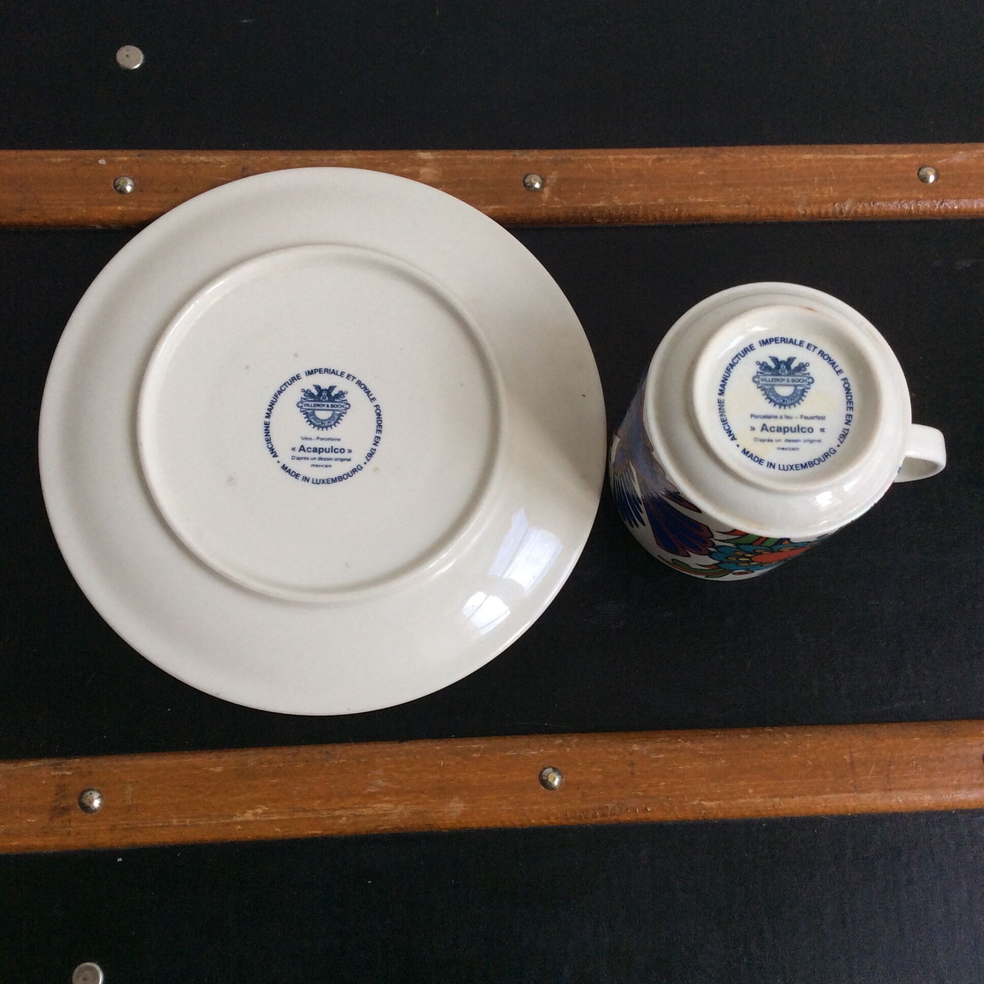 Villeroy and Boch cup and coffee cup model Acapulco vintage
