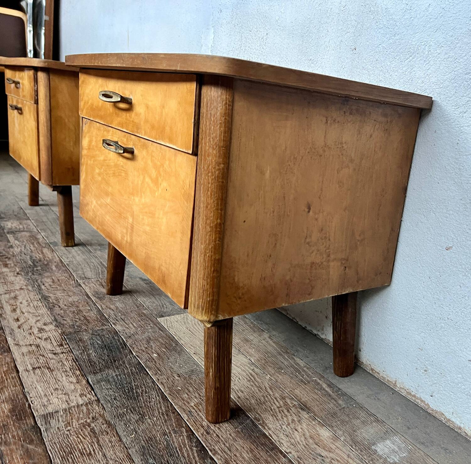 Paire de chevet / table de nuit vintage