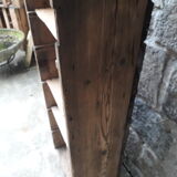 Rustic wooden craft shelf