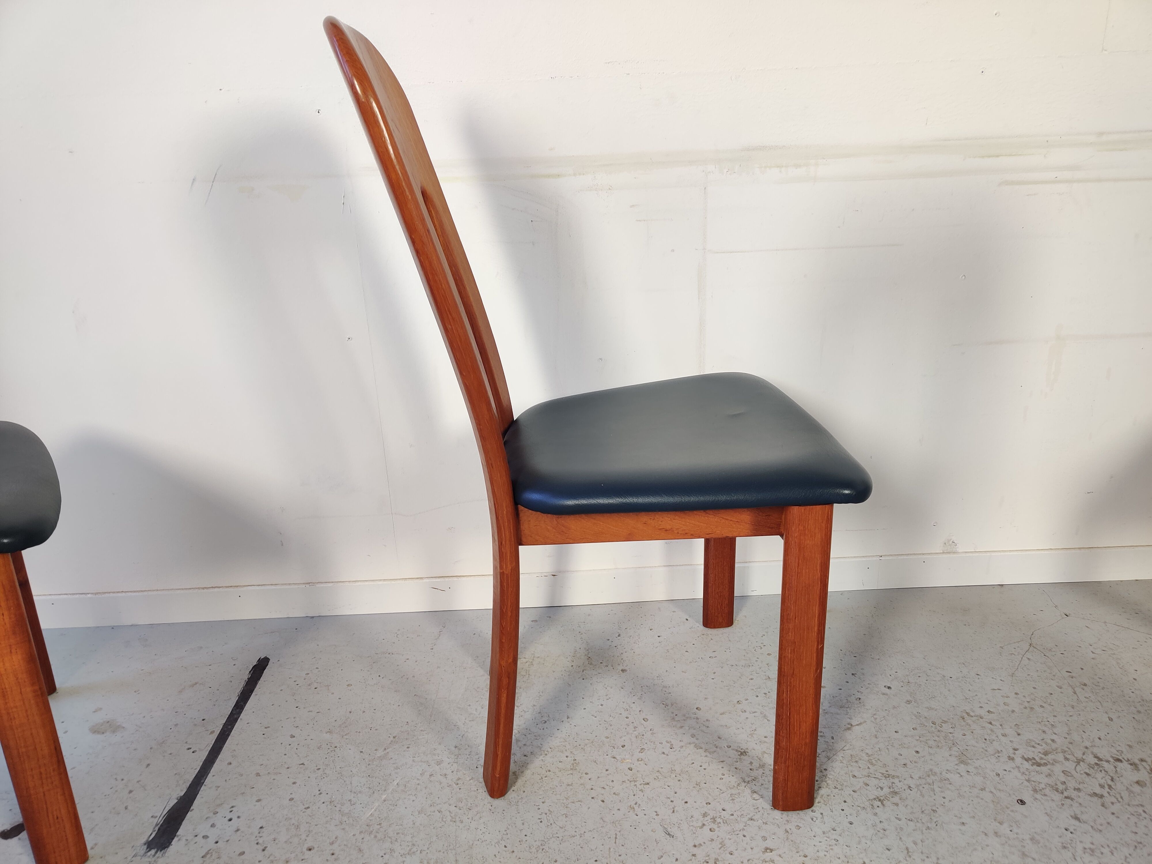 6 Scandinavian teak chairs from Ansager møbler, Denmark 1980s