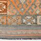 3x11 Orange Brown Tribal Turkish Vintage Runner Rug, 88x330Cm