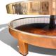 Coffee Table with 3 Platforms in Elm Burl - Maria Pergay