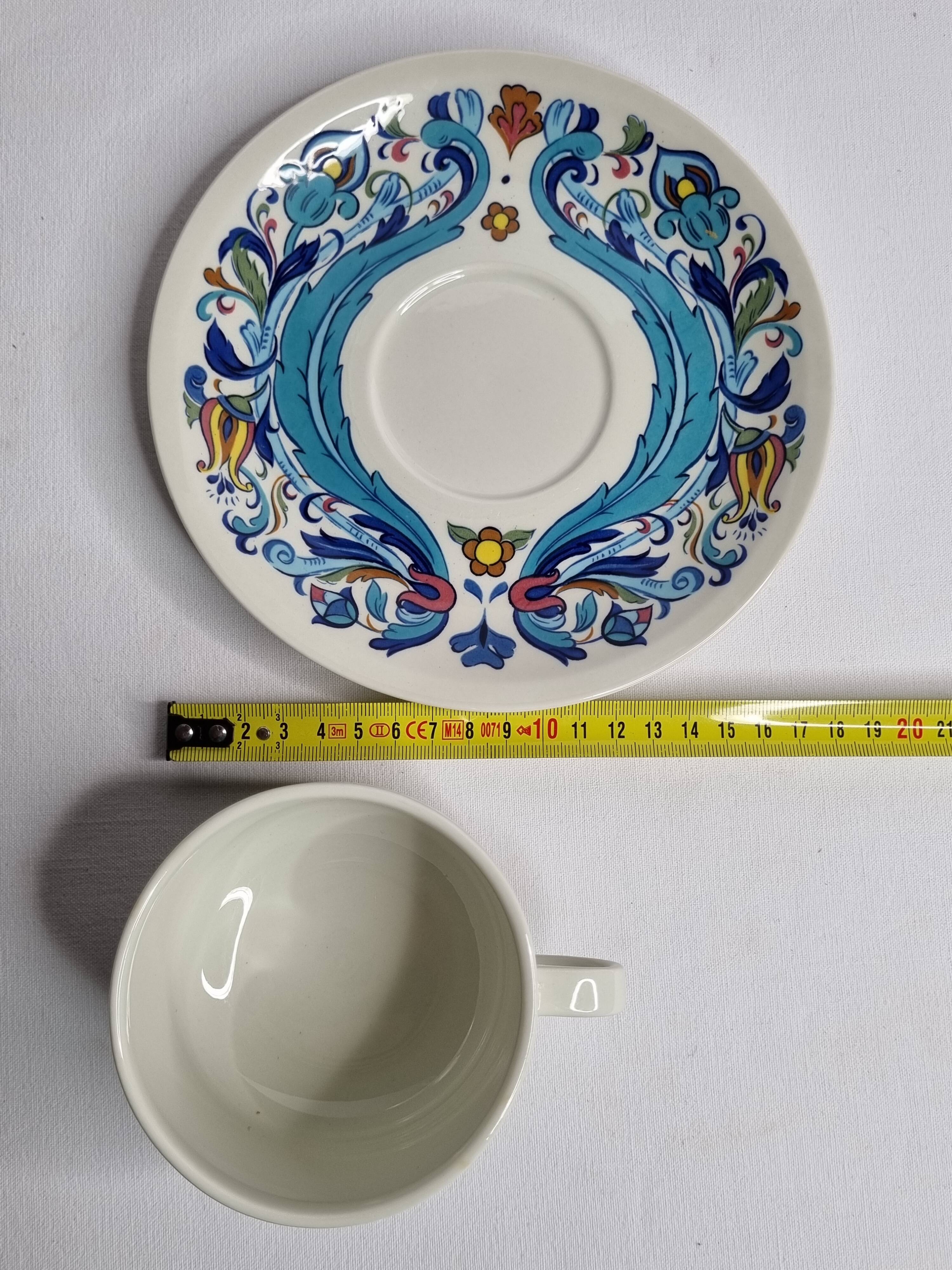 Chocolate cups, Izmir, Villeroy and Boch, 70s