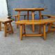 Table et banc châlet de montagne
