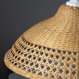 Vintage rattan wicker pendant lamp