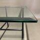 Glass and metal coffee table design 1950.