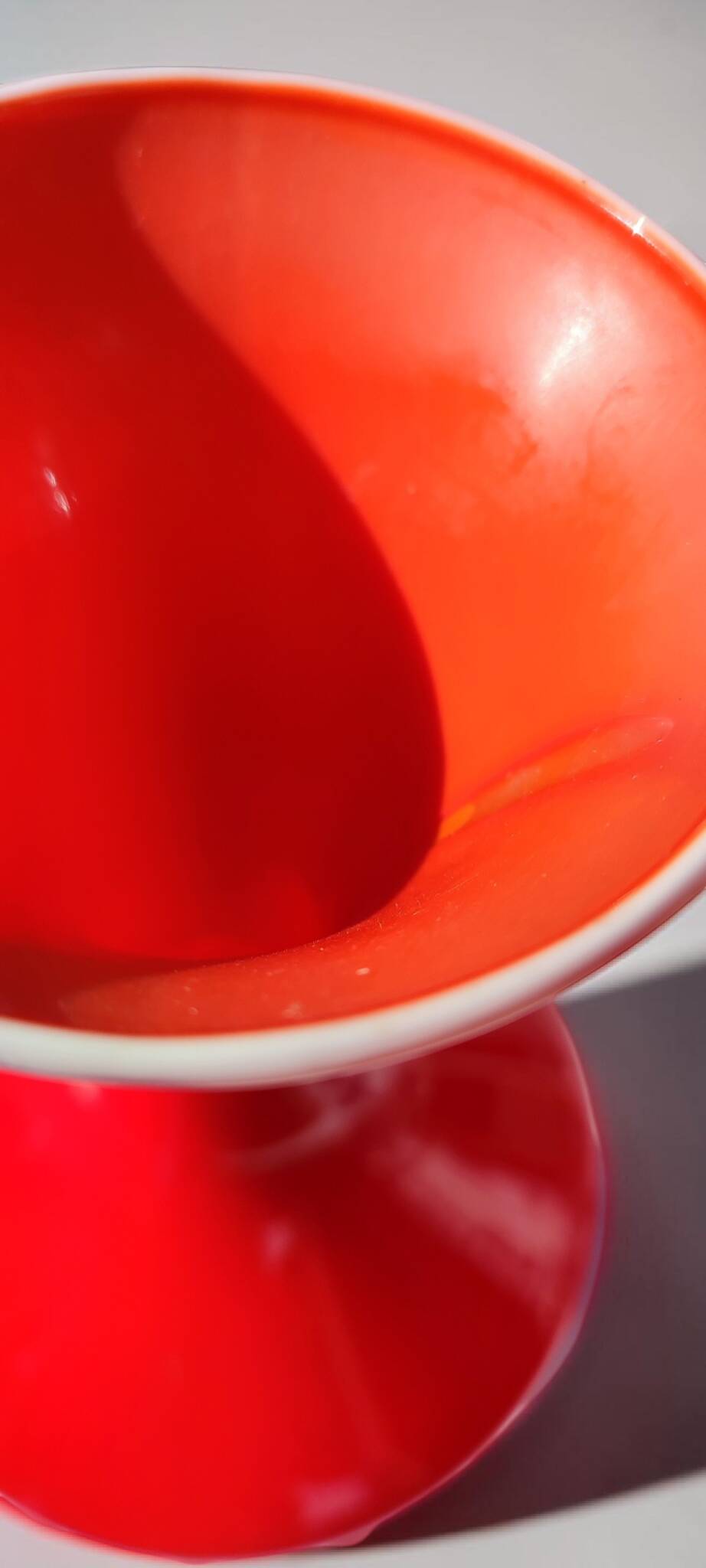 Large Italian glass vase Empoli