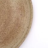 Handmade stoneware pie dish, 60s