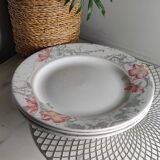 Assiettes plates porcelaine Sarreguemines
