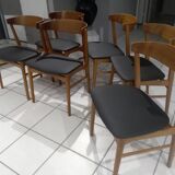 Suite of 6 chairs Farstrup model 206 Denmark 1960