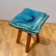 Stool in porcelain & oak by Judith van den Boom, Netherlands, 2012