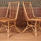 Pair of rattan chairs