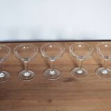 5 bistro champagne glasses