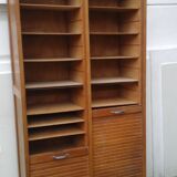 Binder with double curtains old oak
