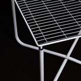 Postmodern white jarpen table by niels gammelgaard for ikea, 1983